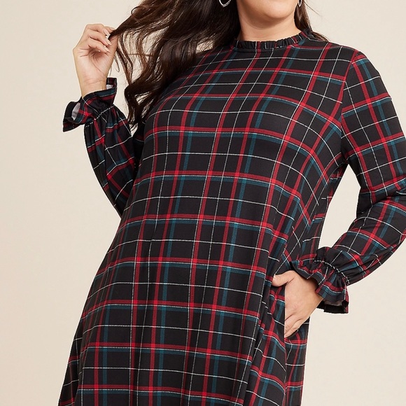 New Plaid Mini Dress - Picture 3 of 5